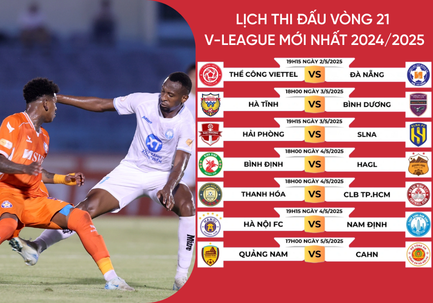 Lịch thi đấu vòng 21